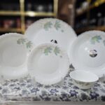 سرویس 25 پارچه کنگره گلدن اوپال  طرح شقایق سبز