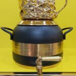 کتری و قوری راشا مشکی طلایی